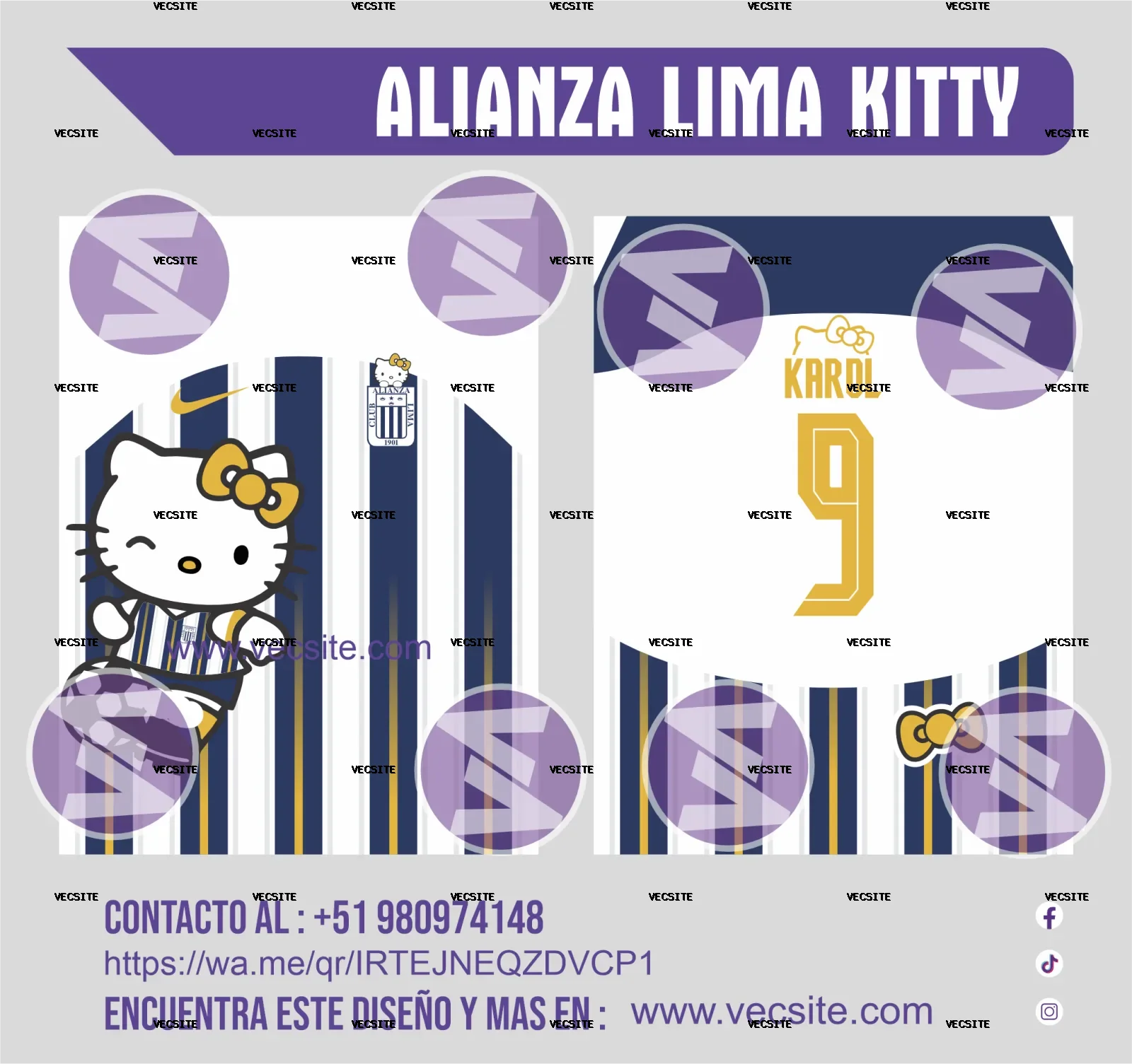 ALIANZA LIMA DAMA HELLO KITTY