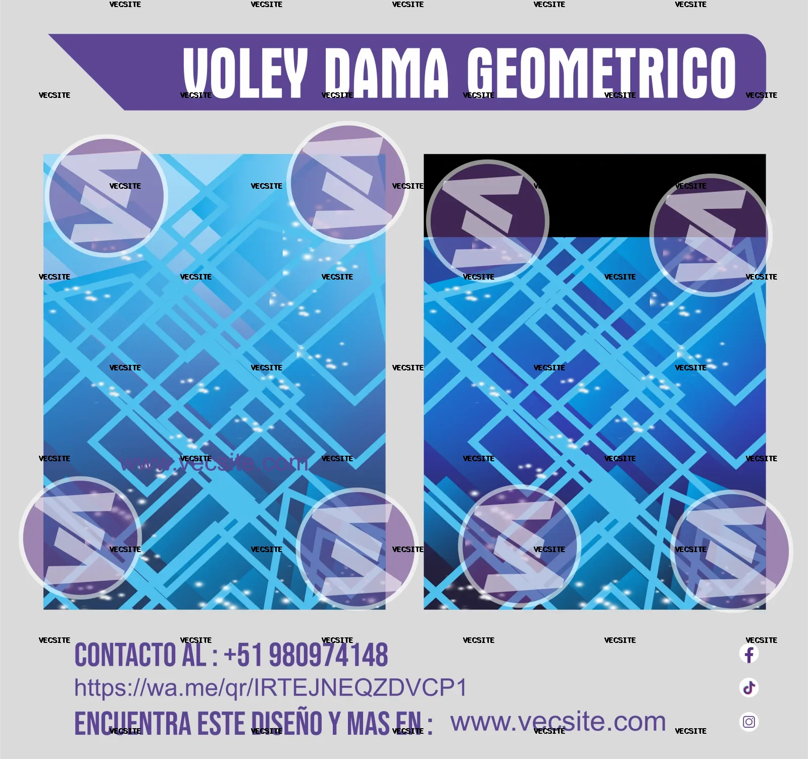 voley dama geometrico