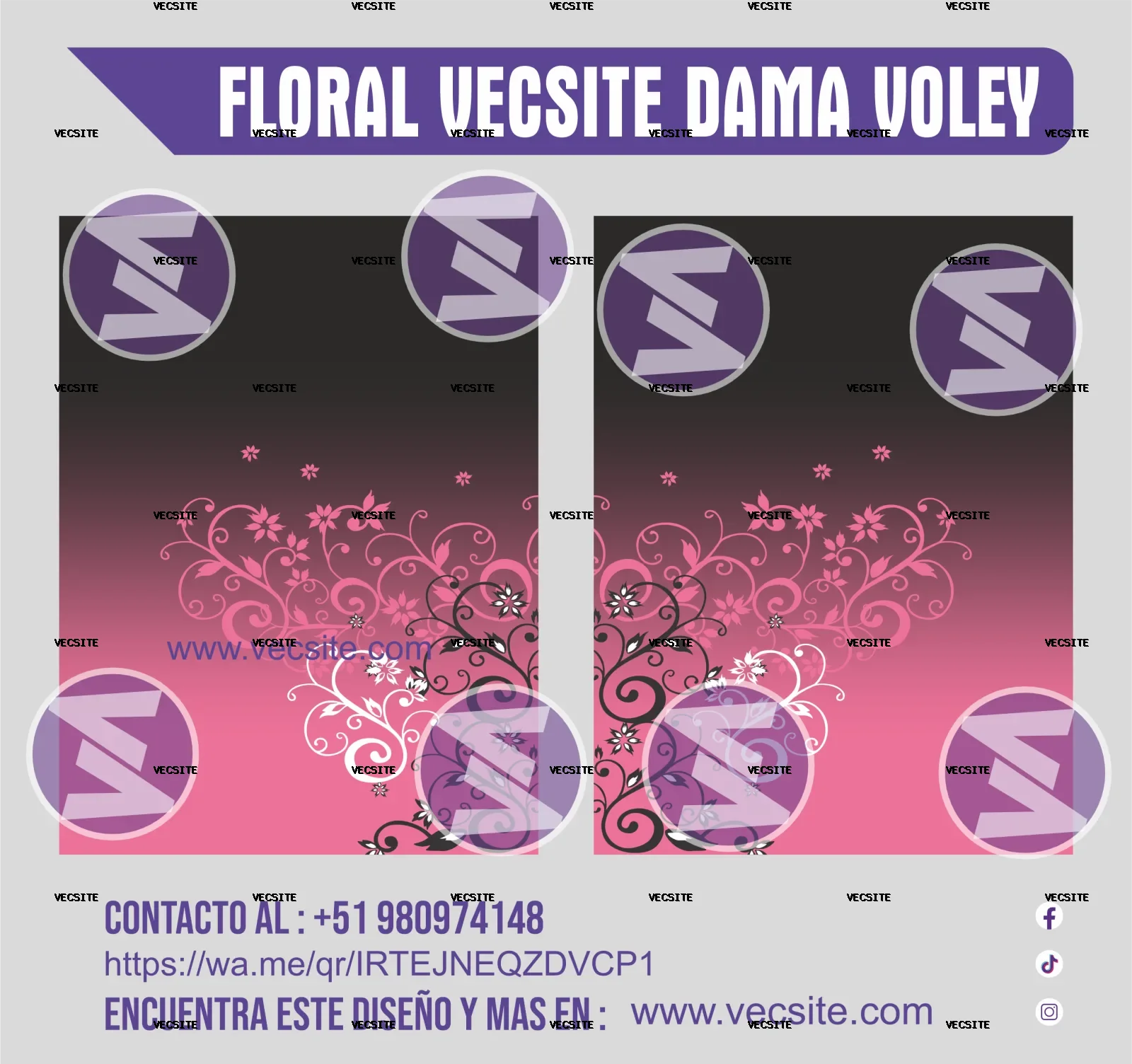 floral dama vecsite voley