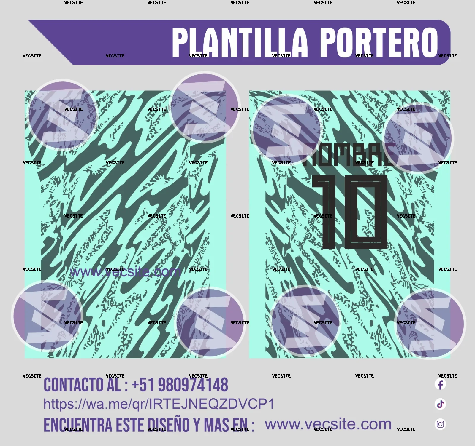 plantilla portero