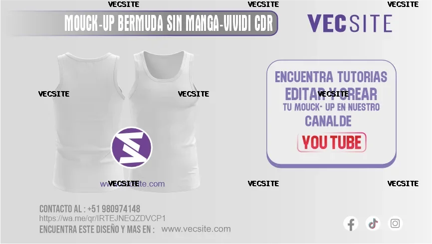mouck up formato corel draw vividi playera manga 0