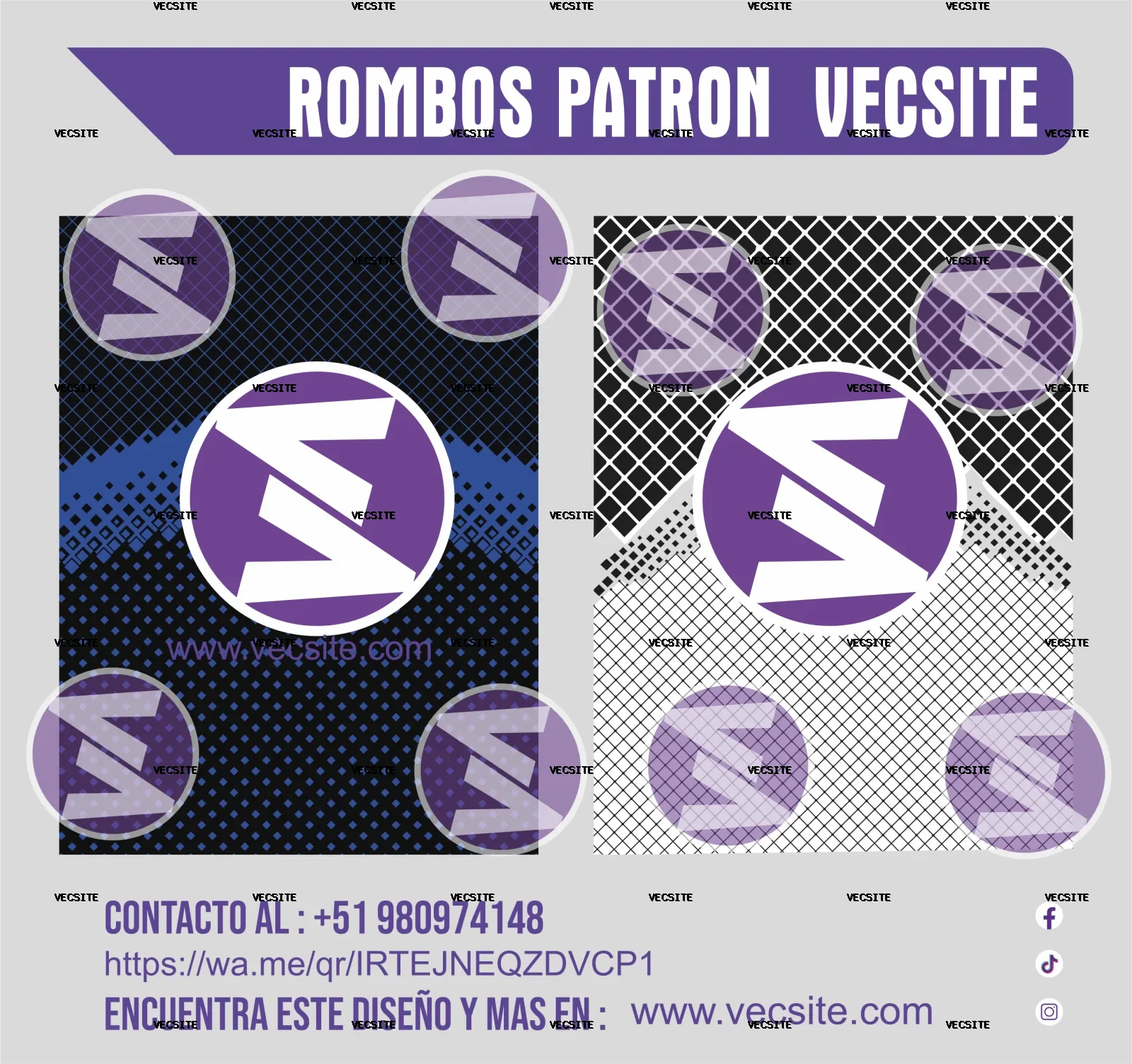 rombos patron vecsite