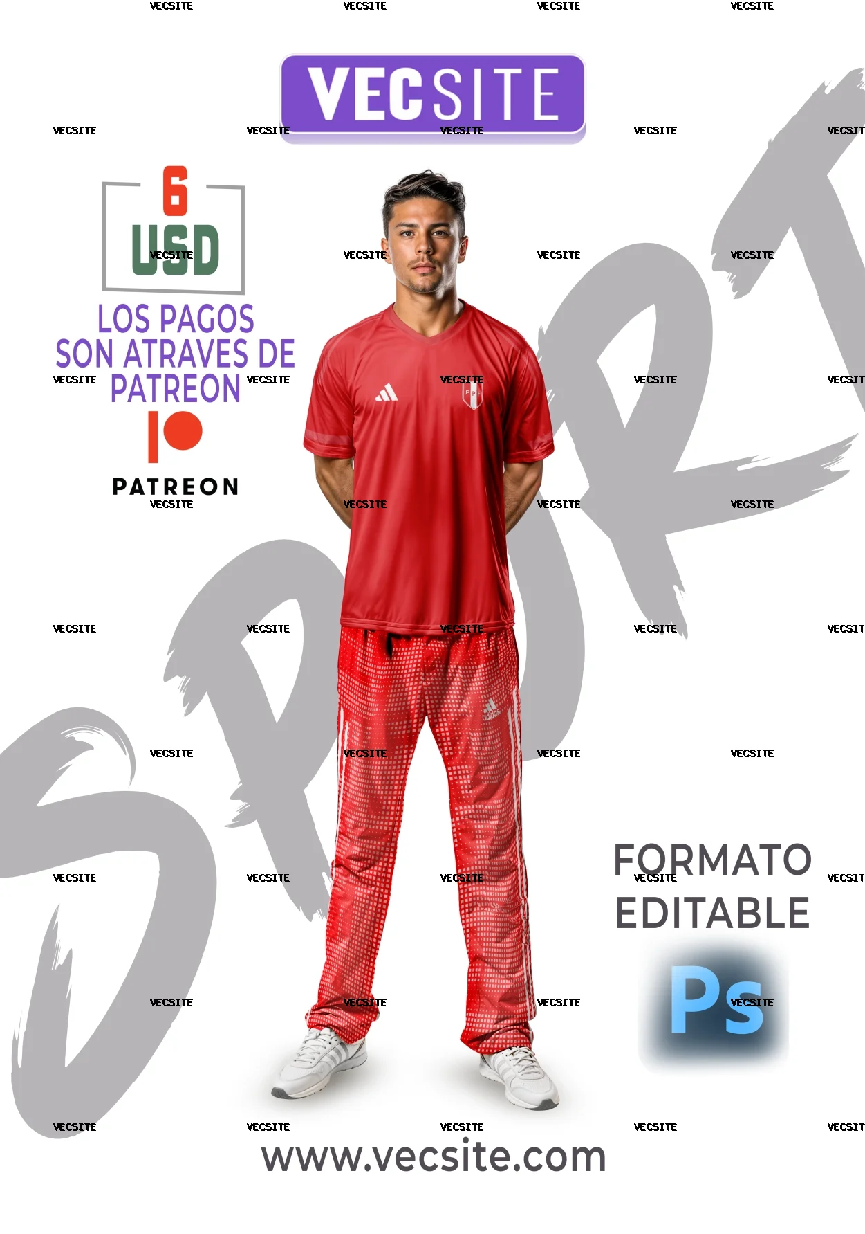 MOCK UP DEPORTIVO KIT BUZO CAMISETA