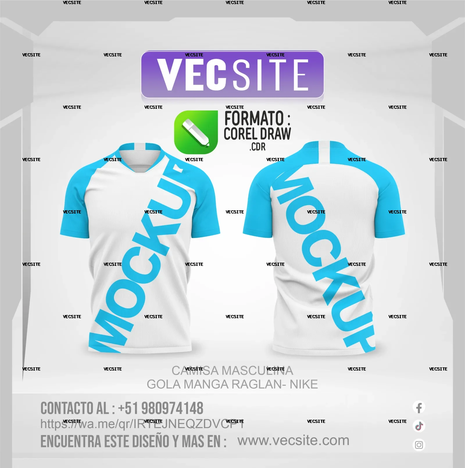 CAMISA MASCULINA GOLA MANGA RAGLAN - NIKE