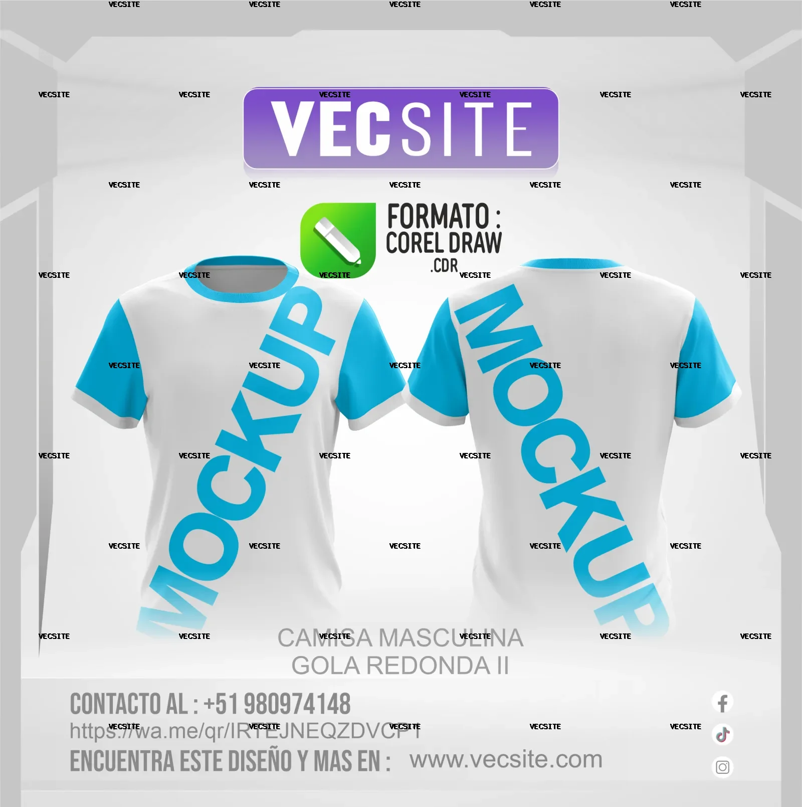 CAMISA MASCULINA GOLA REDONDA II