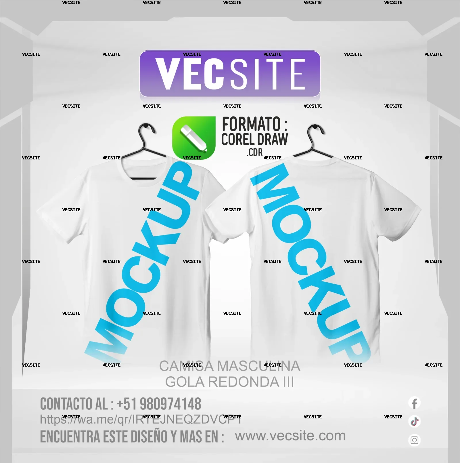 CAMISA MASCULINA GOLA REDONDA III