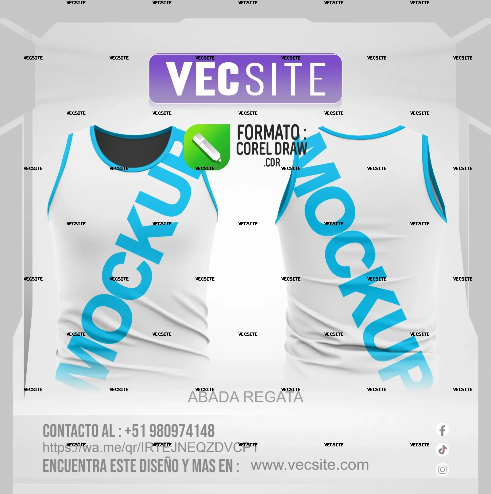 ABADA REGATA MOCK UP EN COREL DRAW