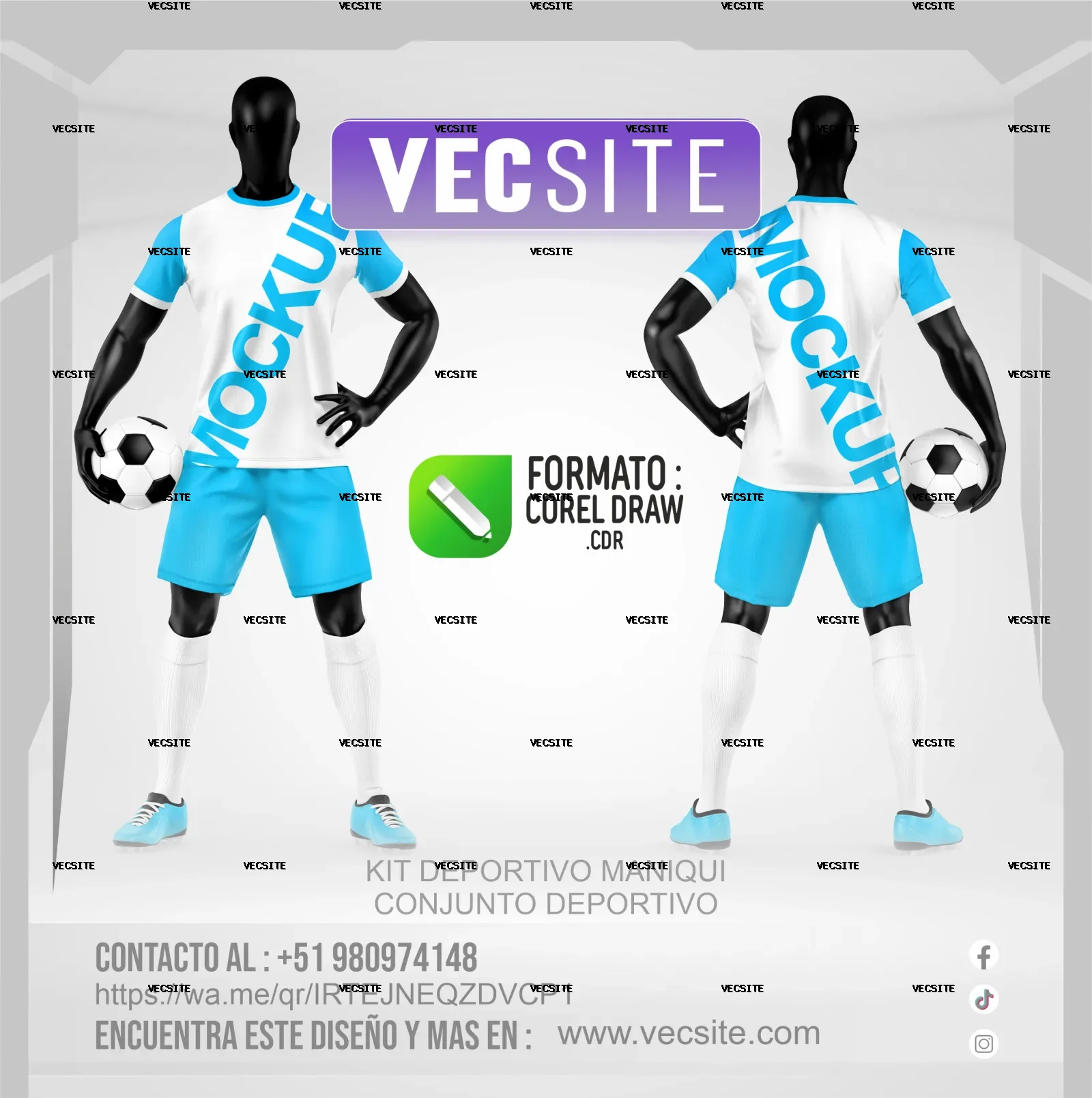 KIT DEPORTIVO MANIQUI CONJUNTO DEPORTIVO