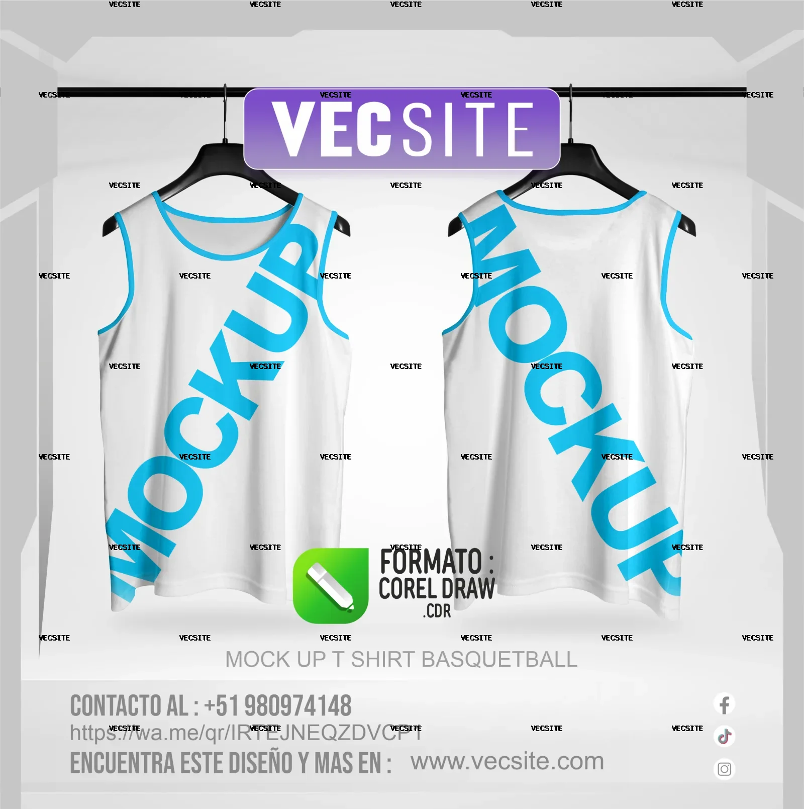 MOCK UP  T-SHIRT BASQUETBALL