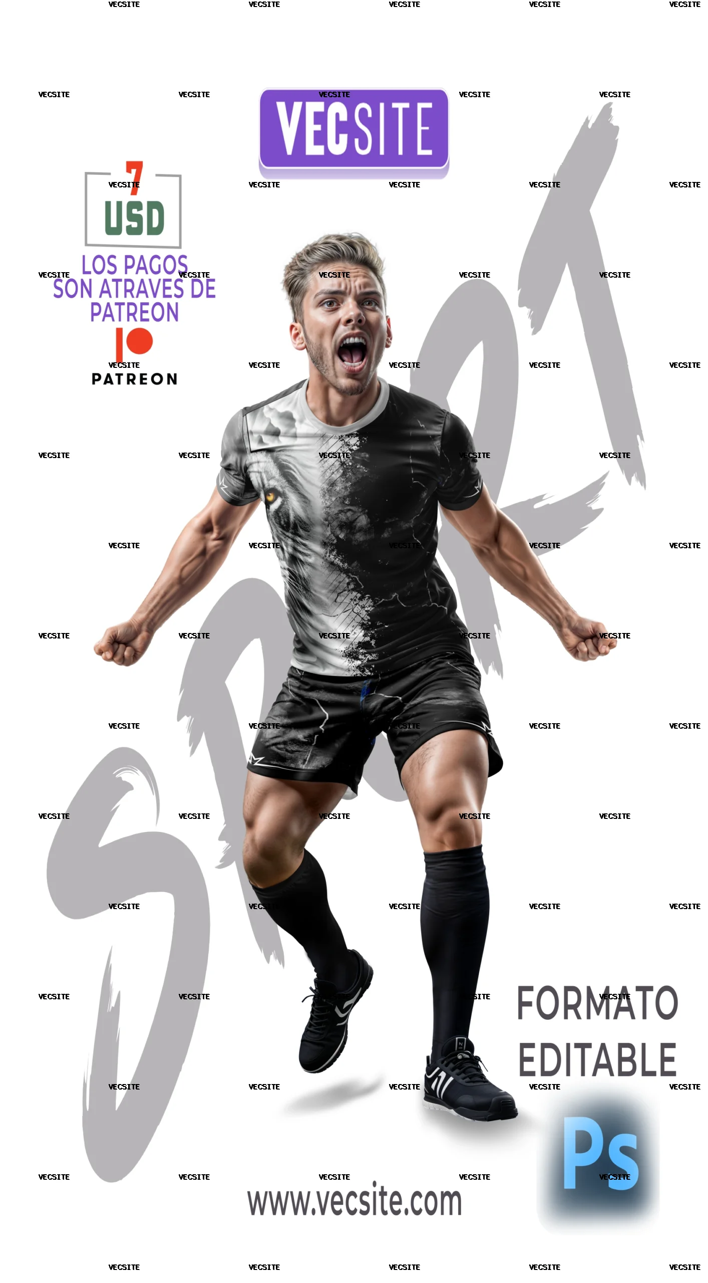 MOCK UP DEPORTIVO  SPORT  MEN CAMISETA + SHORT