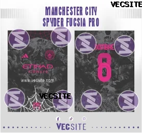 Manchester City Spyder Fucsia