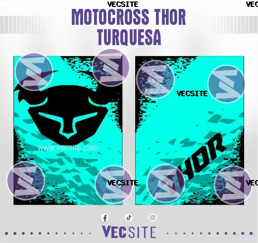 Motocross Thor Turquesa