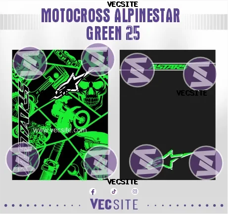 Motocross Alpinestar Green 25