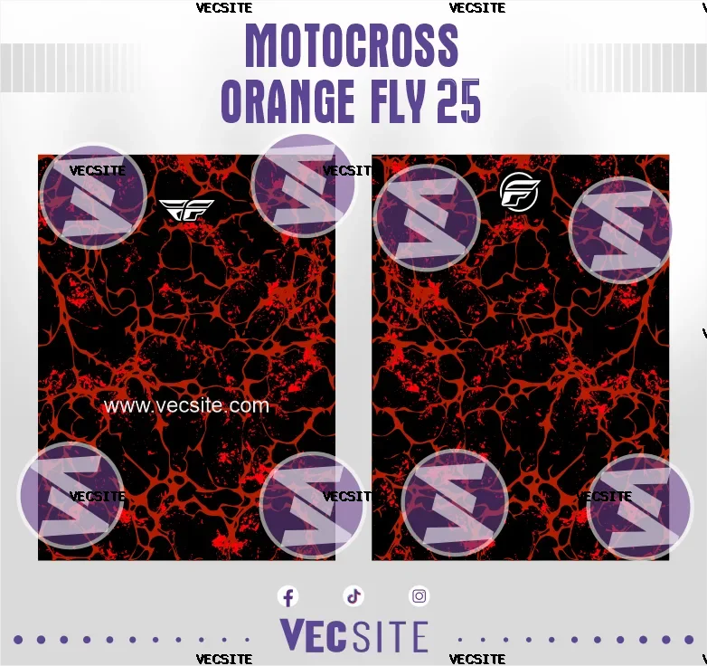 Motocross Orange Fly 25