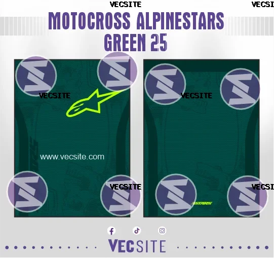Motocross Alpinestars Green 25
