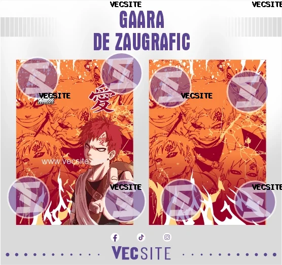 gaara naruto shippuden de zaugrafic