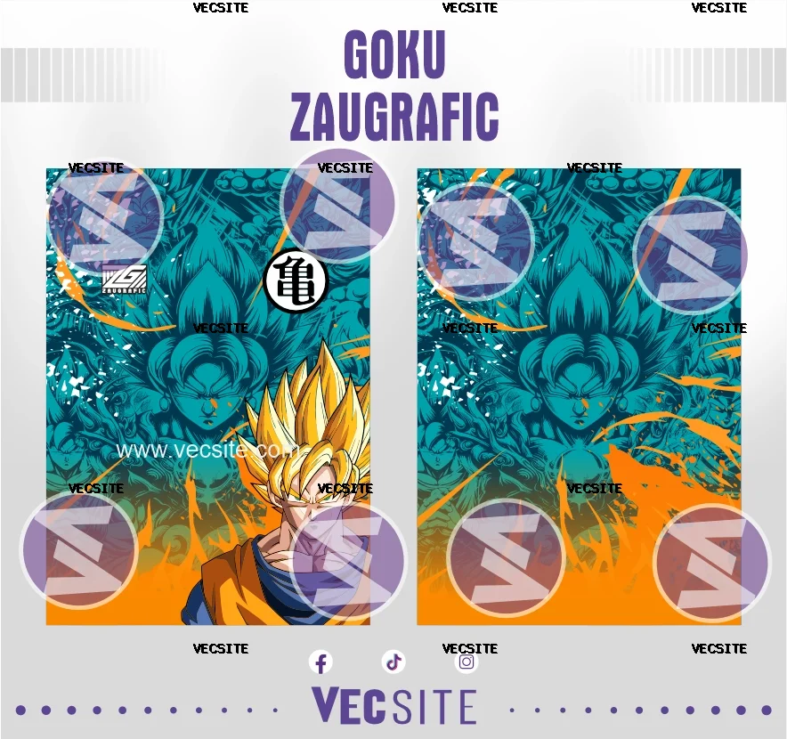 Goku de zaugraficc dragon ball z