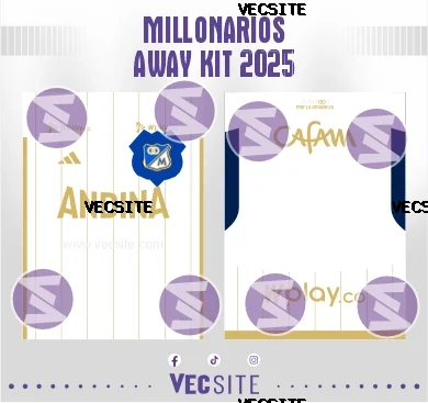 Millonarios Away Kit 2025