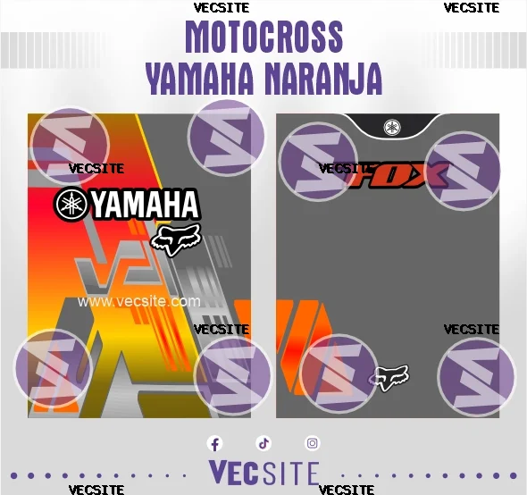 Motocross Yamaha Naranja