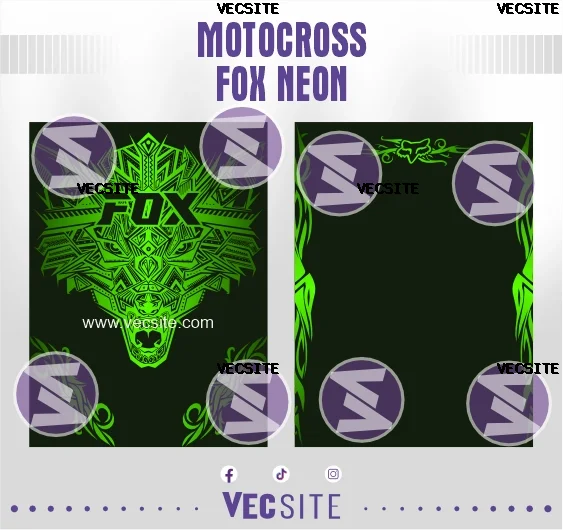 Motocross Fox Neon