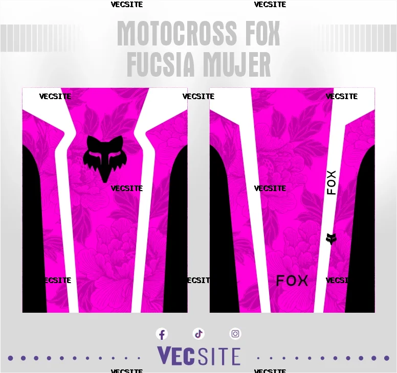 Motocross Fox Fucsia Mujer