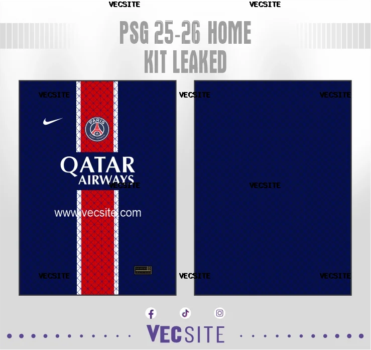 Psg 25-26 home Kit Leaked
