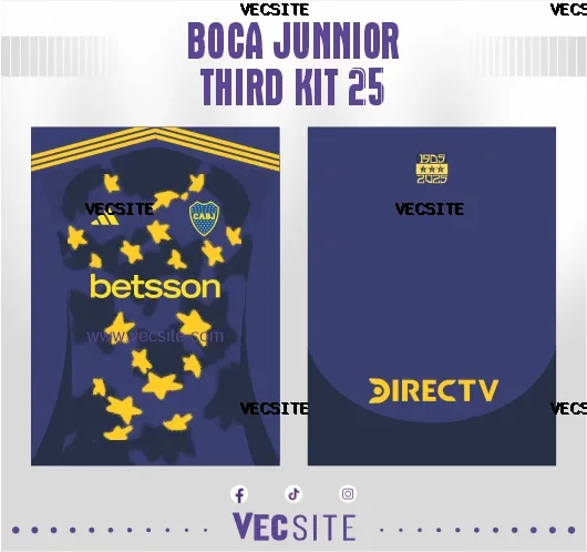 Boca Junnior Third Kit 25