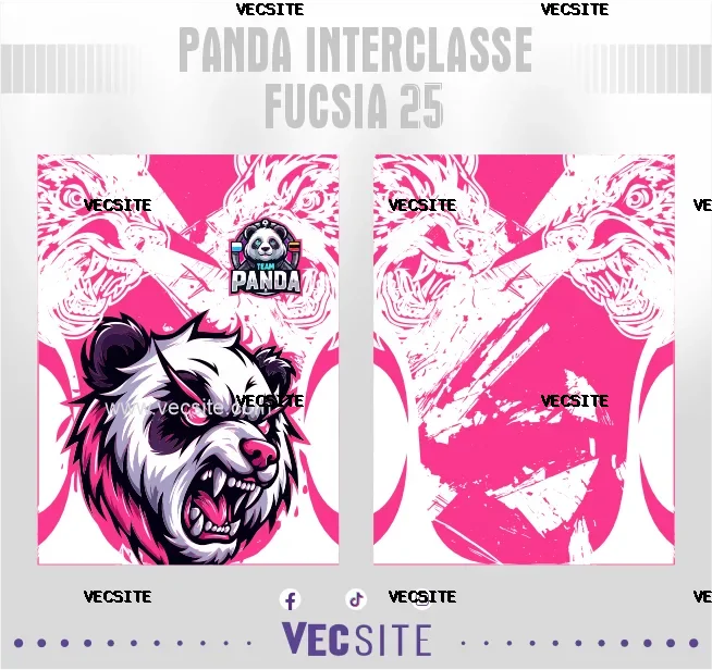Panda Interclasse Fucsia 25