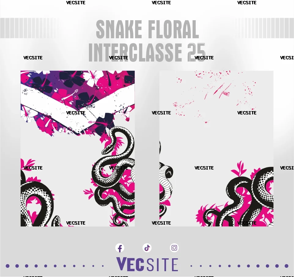 Snake Floral Interclasse 25