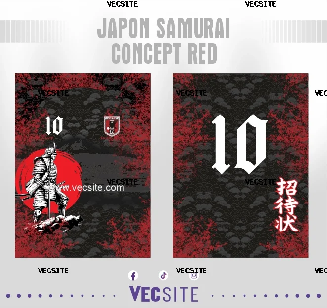 Japon Samurai Concept Red