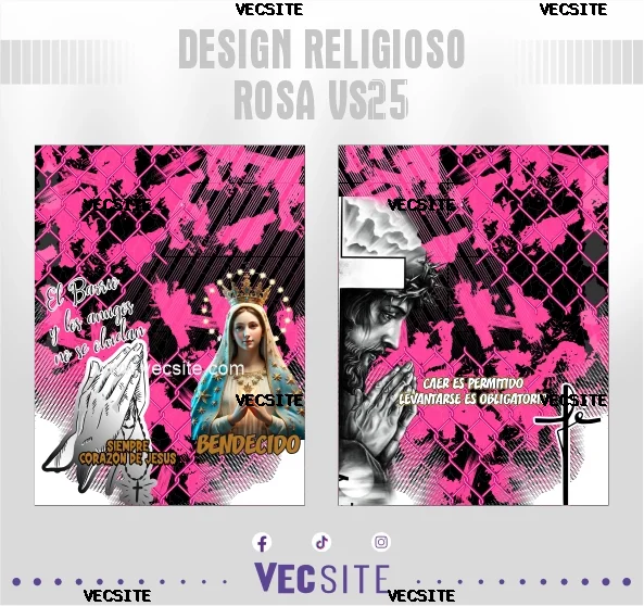 Design Religioso Rosa VS25