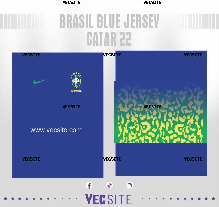 Brasil Blue Jersey Catar 22