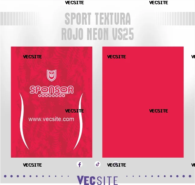 Sport Textura Rojo Neon VS25