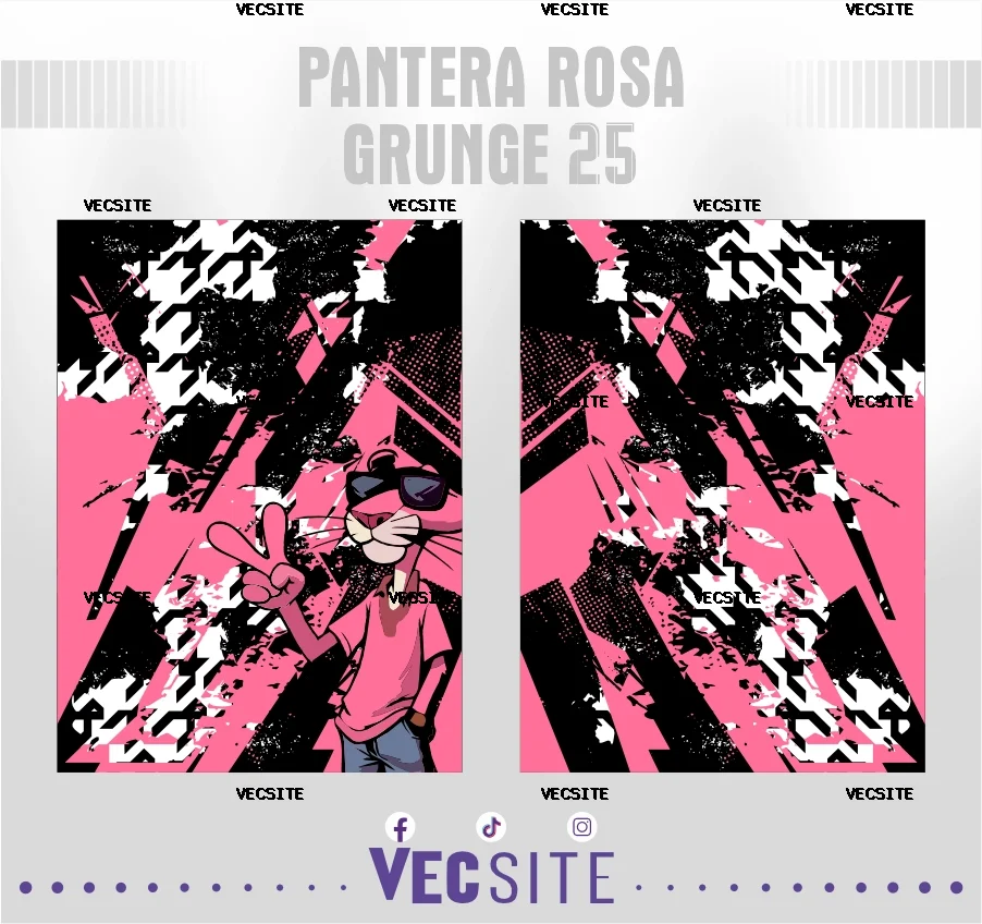 Pantera Rosa Grunge 25
