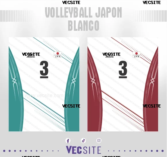 Volleyball Japon Blanco