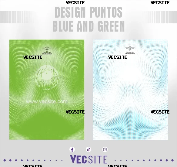 Design Puntos Blue and Green