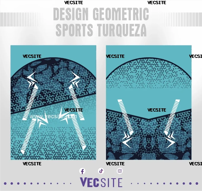 Design Geometric Sports Turqueza