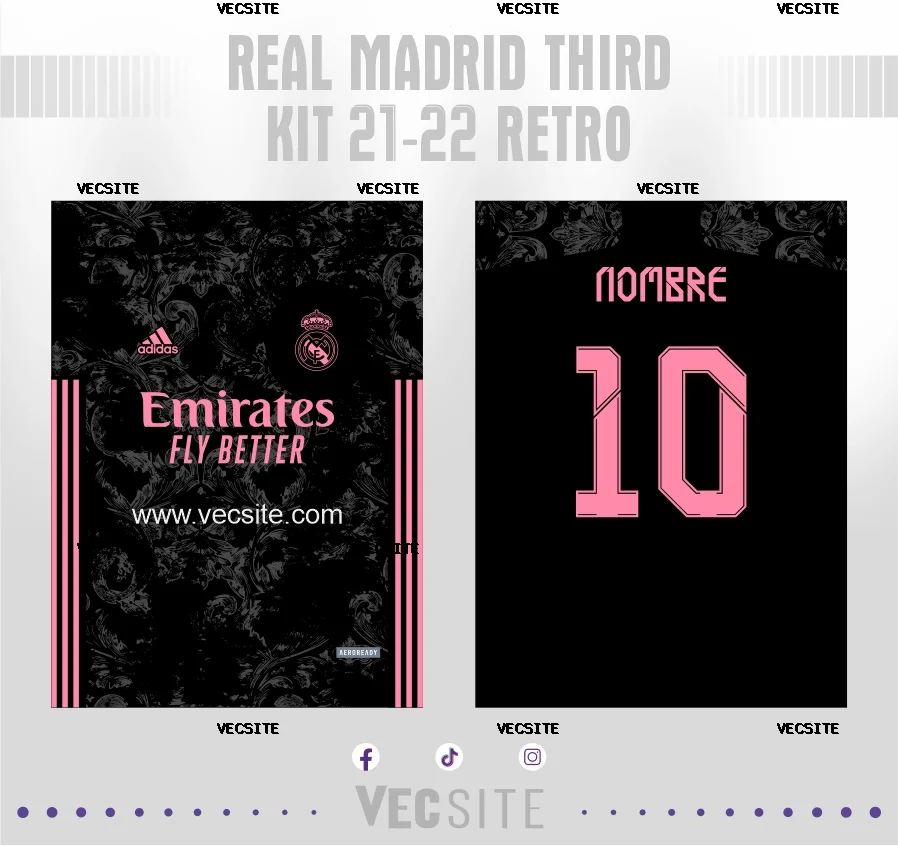 Real Madrid Third Kit 21-22 Retro