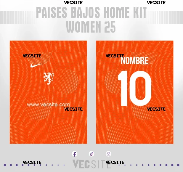Paises Bajos Home Kit Women 25
