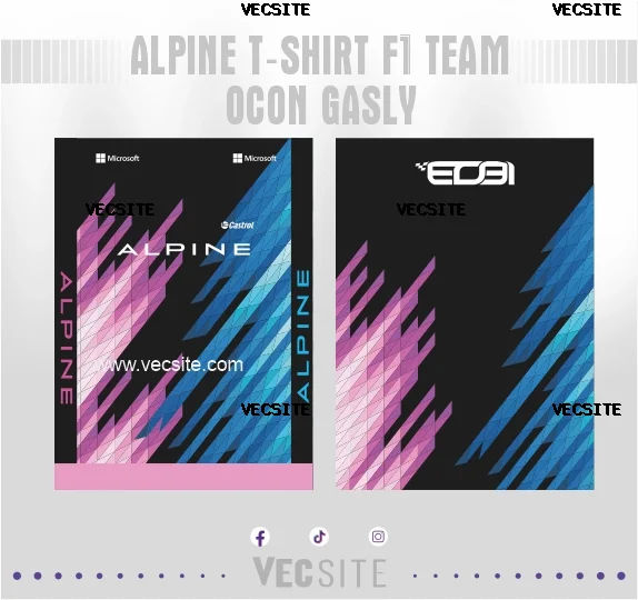 Alpine T-shirt F1 Team Ocon Gasly