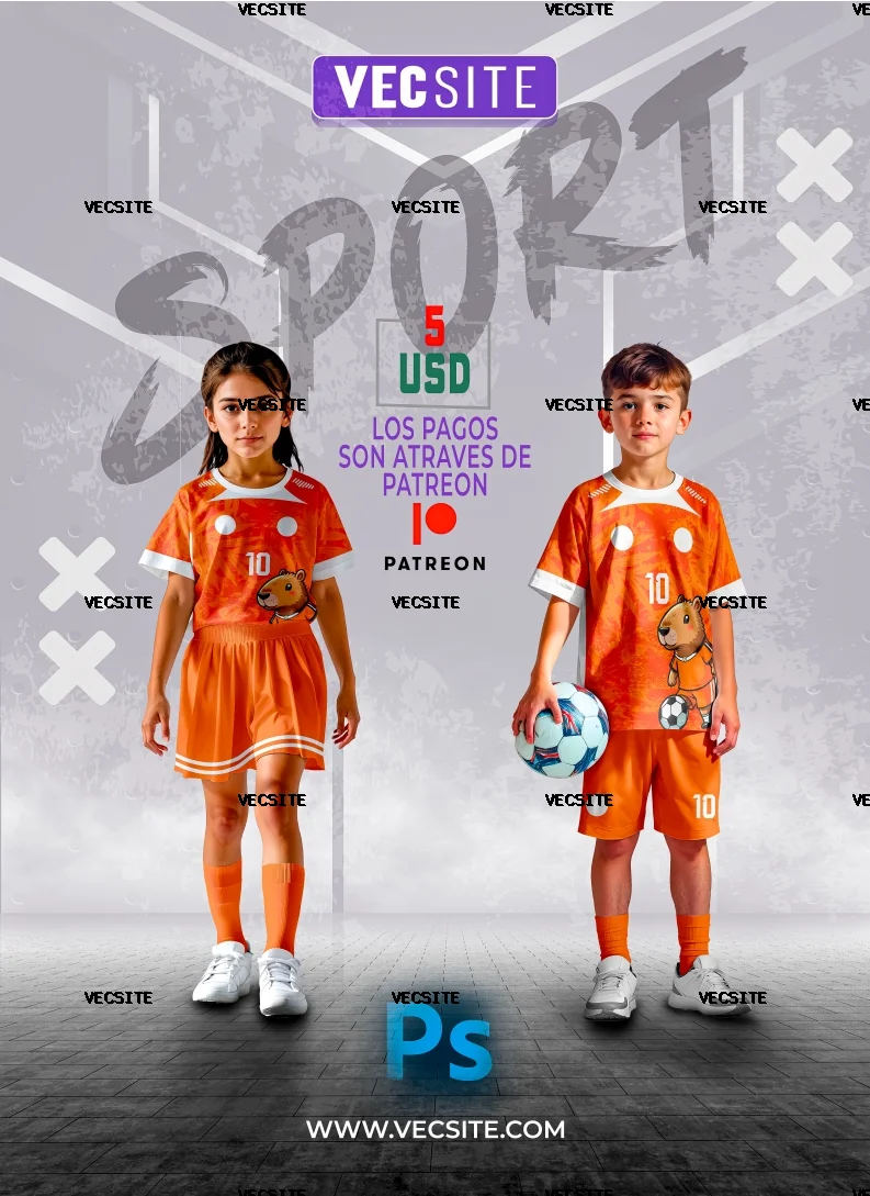 MOCK UP DEPORTIVO KIT NIÑO