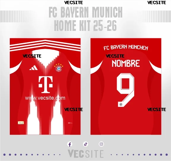 FC Bayern Munich Home Kit 25-26