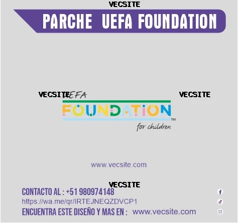 PARCHE  UEFA FOUNDATION FOR CHILDREN VECTOR