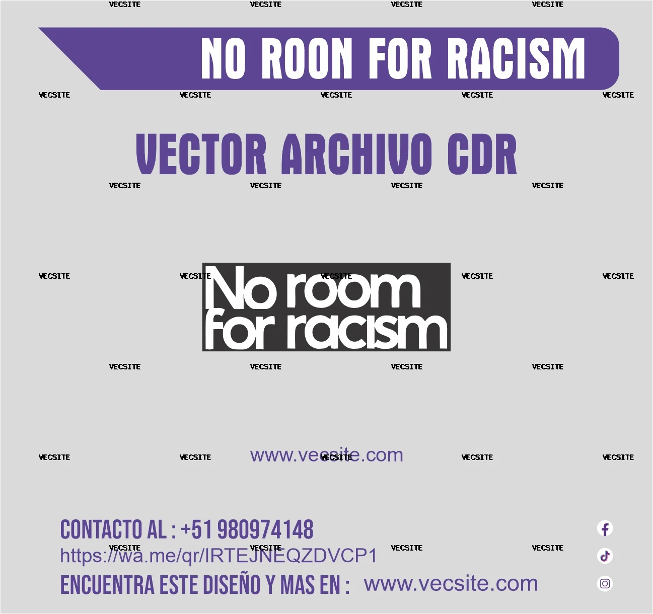 no roon for racism