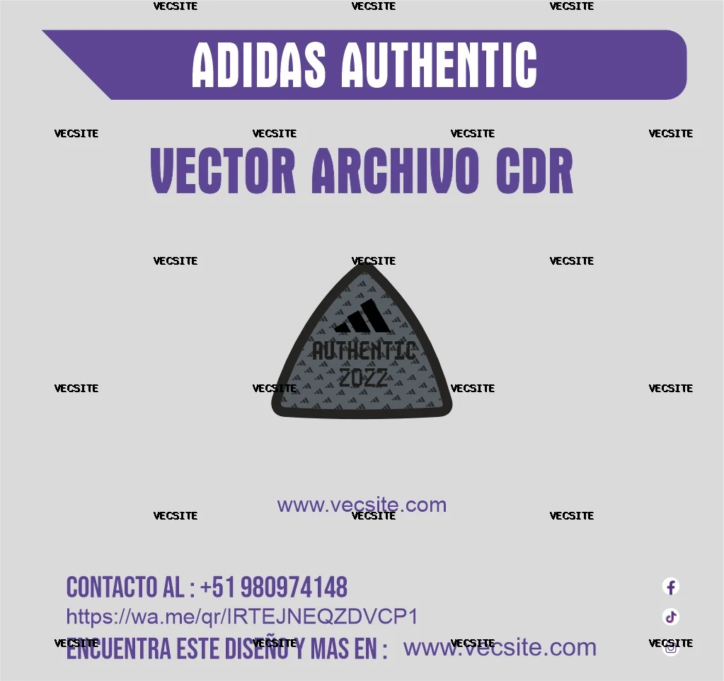 adidas authentic  parche logo