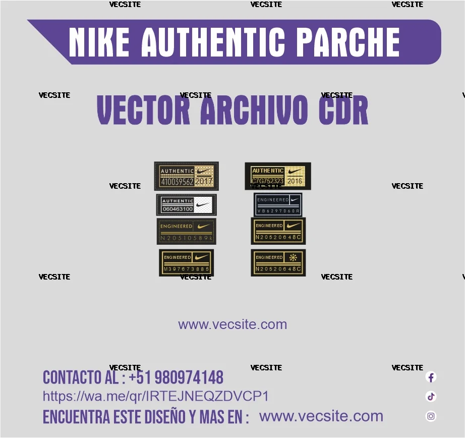 nike authentic parche