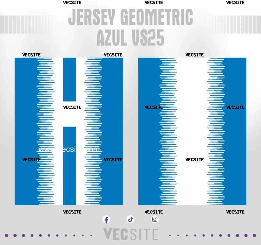 Jersey Geometric Azul VS25