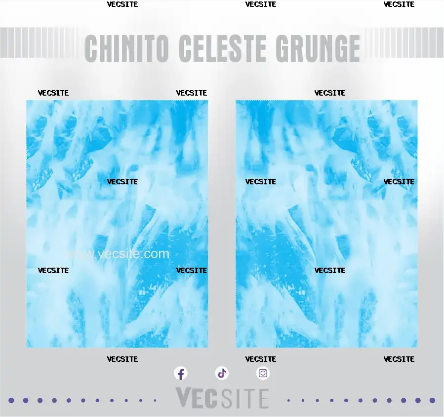 Chinito Niño Celeste Grunge