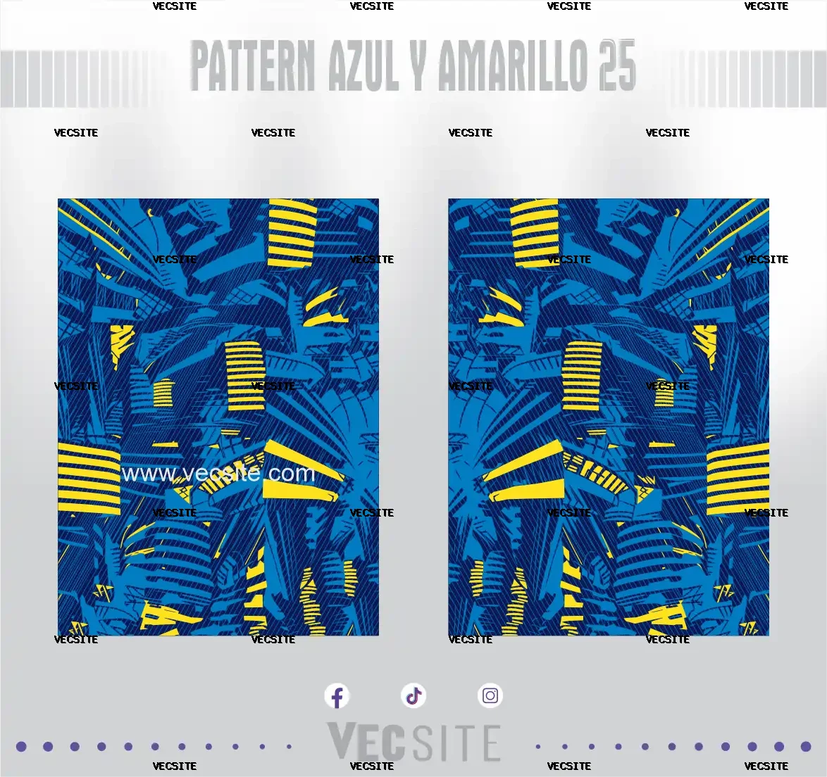 Pattern Azul y amarillo 25