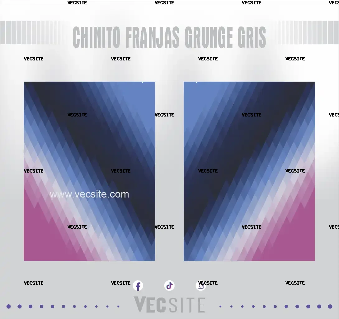 Chinito Franjas Grunge Gris